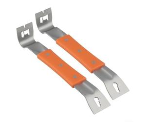 Lot de 2 outils de levier en acier inoxydable avec poignée en caoutchouc flexible pour apiculteur sur le terrain et polyvalence en atelier