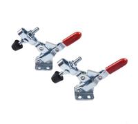 Lot de 2 outils de libération rapide GH-102B pour pince à bascule avec corps en fer galvanisé et force de serrage de 100 kg pour fixation industrielle