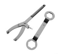 Lot de 2 outils de maintien de volant d'inertie en forme de Y pour variateur de moto et scooter - Écrou de poulie d'embrayage - Verrouillage et retrait sécurisés