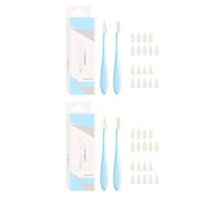 Lot de 2 outils de mélange pour esquisse, surlignage, estompes, estompes en ABS avec 20 embouts éponge de rechange pour la correction des beaux-arts