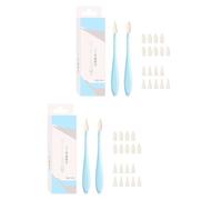Lot de 2 outils de mélange pour esquisser les muscles abdominaux avec 20 éponges de rechange en caoutchouc