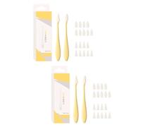 Lot de 2 outils de mélange pour esquisser les muscles abdominaux avec 20 éponges de rechange en caoutchouc