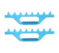 Lot de 2 outils de mesure d'apiculture avec 7 entretoises de cadre - Râteaux de haute précision adaptés aux outils d'apiculture professionnels - Ensemble double entretoise