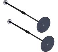Lot de 2 outils de mesure magnétiques puissants de 40,6 cm à 73,7 cm réglables pour le sciage du bois de chauffage, noir
