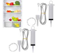 Lot de 2 outils de nettoyage pour trous de vidange de réfrigérateur, outil de retrait de trous de vidange de réfrigérateur, kit de nettoyage réutilisable pour les canalisations de réfrigérateur