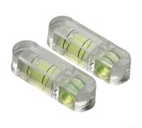Lot de 2 outils de nivellement à bulles pour une mesure précise des horizons, convient pour les caméras et l'utilisation de bureau