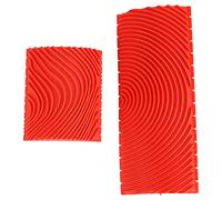 Lot de 2 outils de peinture à effet patin en caoutchouc grain de bois