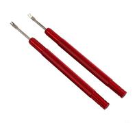Lot de 2 outils de presse manuelle pour montre - Outil de retrait de barre à ressort en alliage d'acier pour remplacement de goupille de montre et de bracelet - Outil d'horlogerie (rouge)