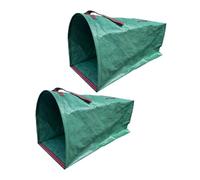 Lot de 2 outils de rangement de jardin efficaces pour mettre en évidence le rangement pliable en tissu fin et aide renforcée pour la collecte d'aiguilles de jardin