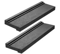 Lot de 2 outils de revêtement de sol stratifié, bloc de taraudage universel pour sols en vinyle, blocs de taraudage avec 3 bords différents pour sol stratifié, bloc composite léger