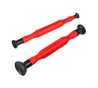 Lot de 2 outils de rodage de soupape de moteur avec ventouses pour l'entretien du véhicule - Poignées épaisses - Fonctionnement facile - Résistant à la graisse - Essence et huile - Rouge