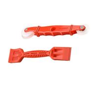Lot de 2 outils de roulement d'écran pratiques pour vitrage, pelle cannelée, rouleau cannelé, outil d'installation de fenêtre pour améliorer les performances des joints