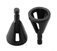 Lot de 2 outils d'ébavurage à chanfrein externe avec tige hexagonale pour le retrait des fraises et les applications de lissage des bords