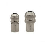 Lot de 2 outils d'extraction de douille de robinet réglables compatibles avec robinet, alésoir et retrait de vis pour une utilisation avec entraînement carré de 9,5 mm (argent)