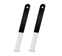 Lot de 2 outils d'extraction de pavés | Pelle de moulage en acier avec micro-dents pour un retrait efficace du revêtement de sol | Poignée antidérapante multifonction pour jardin patio bricolage