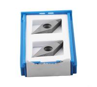 Lot de 2 outils d'insertion PCD VCGT160408 pour usinage CNC en métal non ferreux