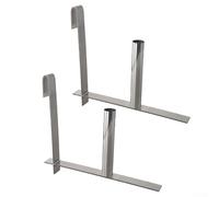 Lot de 2 outils d'installation de brise-vue avec double crochet, aides au tissage de clôture en métal pour bandes d'intimité en PVC, distributeur de rouleaux de clôture de jardin pour double poteau