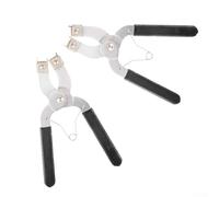 Lot de 2 outils d'installation de segments de piston pour réparation de moteur automobile avec extenseur à mâchoire conique et pince de compresseur pour anneaux de 1,2 mm à 6,4 mm