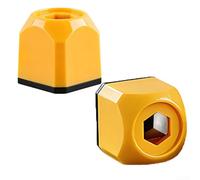 Lot de 2 outils magnétiques pour démagnétiseur de 6,35 mm pour perceuse électrique, réparation et projets de bricolage, design compact ABS