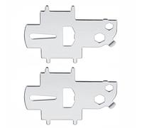 Lot de 2 outils marins en acier inoxydable avec plaque de remplissage et décapsuleur pour accessoires de bateau (1 pièce)