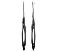 Lot De 2 Outils Pour Enlever Les Points Noirs, Outils De Suppression Des Boutons, Ensemble D'aiguilles Contre L'acné Argent Argenté