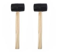 Lot de 2 outils pour ouvrir la noix de coco, kit de perforation en coquille de noix de coco, accessoires de cuisine pour fruits à coque dure (marteau)