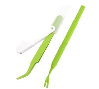Lot de 2 outils pour retirer les tiques pour chiens - Kit de 2 pièces pour chiots - Avec pince à tiques légère - Kit de retrait de tiques pour animaux de compagnie en acier inoxydable