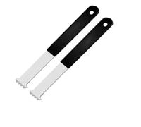 Lot de 2 outils traction for carrelage jardin, pelouse, crochet simple et double for la construction routes, démolition, pavé avec poignée antidérapante pour Enlever Pavés(Double Hook)