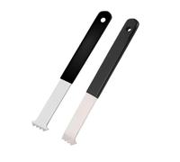 Lot de 2 outils traction for carrelage jardin, pelouse, crochet simple et double for la construction routes, démolition, pavé avec poignée antidérapante pour Enlever Pavés(Single Double)