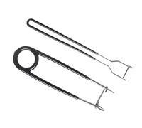 Lot de 2 ouvre-bouche en acier inoxydable pour la pêche en eau salée - Extracteur d'hameçon - Extracteur de mâchoire de poisson