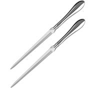 Lot de 2 ouvre-lettres enveloppe Opener, couteau, PAUL Revere enveloppe Open Slitter, métal, papier de coupe couteau, durable, plaqué nickel Lettre couteau, 22,9 cm, Silvery
