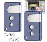 Lot de 2 ouvre-porte de garage : émetteur portatif de garage compatible avec Chamberlain 84335EML, 84333E, 94333E, ouvre-porte de garage, télécommande de porte de garage, 433,92 MHz Télécommande de
