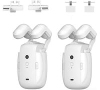 Lot de 2 ouvre-rideaux automatiques, pour TUYA, moteur intelligent 3 en 1 compatible avec tringle romaine T/U rail blanc