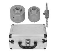 Lot de 2 ouvre-trous pour mur en béton avec adaptateur, coupe-trou en carbure pour marteau électrique et perceuse à percussion, kit d'ouverture de trou haute efficacité pour mur