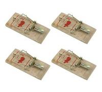 Lot de 2 packs de 2 pièges à souris 16011 Fackelmann Tecno ref 9986350 Rouge,Or,Bois G