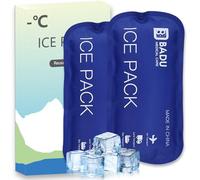 Lot de 2 packs de glace réutilisables pour isoline, 120 g, approuvés par la TSA, conservation pendant 8 à 24 heures, convient à la plupart des étuis de voyage (2)