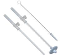 Lot de 2 pailles en silicone, 1 leste et 1 brosse (pour petite tasse)