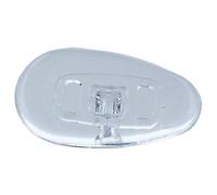 Lot de 2 paires (4 pièces) de plaquettes de nez/lunettes - Système de vis en silicone - Différentes tailles (gouttes 15 mm)