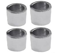 Lot de 2 paires d'adaptateurs de borne de batterie : convertit les bornes positives en négatives, s'adapte aux poteaux de 10,5 à 17 mm, cale métallique pour batterie de voiture ou camion