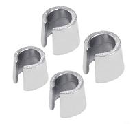 Lot de 2 paires d'adaptateurs de borne de batterie pour convertir les bornes positives en pôles négatifs, cales métalliques avec dimensions 19 mm x 17 mm, 14 mm x 12,5 mm et 17 mm x 15 mm, 12 mm x