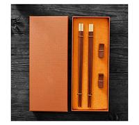 Lot de 2 paires de baguettes réutilisables en bois, avec emballage exquis en bois, baguettes en bois pour sushis, pour cuisine, salle à manger, gourmet, nouilles, hot pot, etc. - 25 cm E