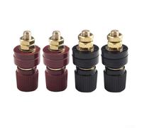 Lot de 2 paires de bornes de liaison en laiton M6 style 333 pour machines à souder générateurs de charge systèmes électriques marins et réseaux solaires