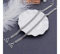 Lot de 2 Paires de Bretelles de Soutien-Gorge Invisibles en métal Cristal, Ceinture d'épaule, Bretelles de sous-vêtements antidérapantes, Bretelles à épaules dénudées, Simples et Tendance