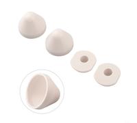 Lot de 2 paires de cache-boulons de sol en plastique pour toilettes standard de remplacement et mise à niveau esthétique