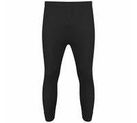 Lot de 2 paires de caleçons longs thermiques pour homme - Tissu doux et extensible - Sous-vêtement chaud - Couche de base d'hiver légère - Taille S à 6XL, Noir , XXL