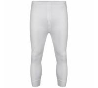 Lot de 2 paires de caleçons longs thermiques pour homme - Tissu doux et extensible - Sous-vêtement chaud - Couche de base d'hiver légère - Taille S à 6XL, blanc, 4XL