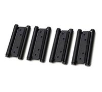 Lot de 2 paires de charnières de porte en acier inoxydable à double action pour saloon café Fermeture automatique 92 mm