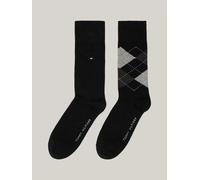 Lot De 2 Paires De Chaussettes À Carreaux Th Men Sock Check 2p/Black - 43-44