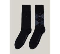 Lot De 2 Paires De Chaussettes À Carreaux Th Men Sock Check 2p/Dark Navy - 43-44