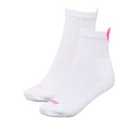 Lot De 2 Paires De Chaussettes Basses De Sport Coeur Puma Femme, Blanc/Rose, 39-42